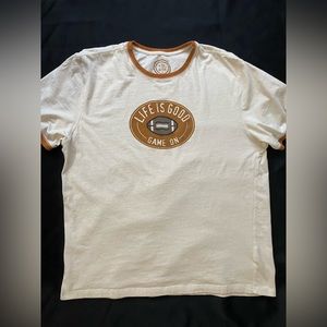 Life is good Game on tshirt size Large